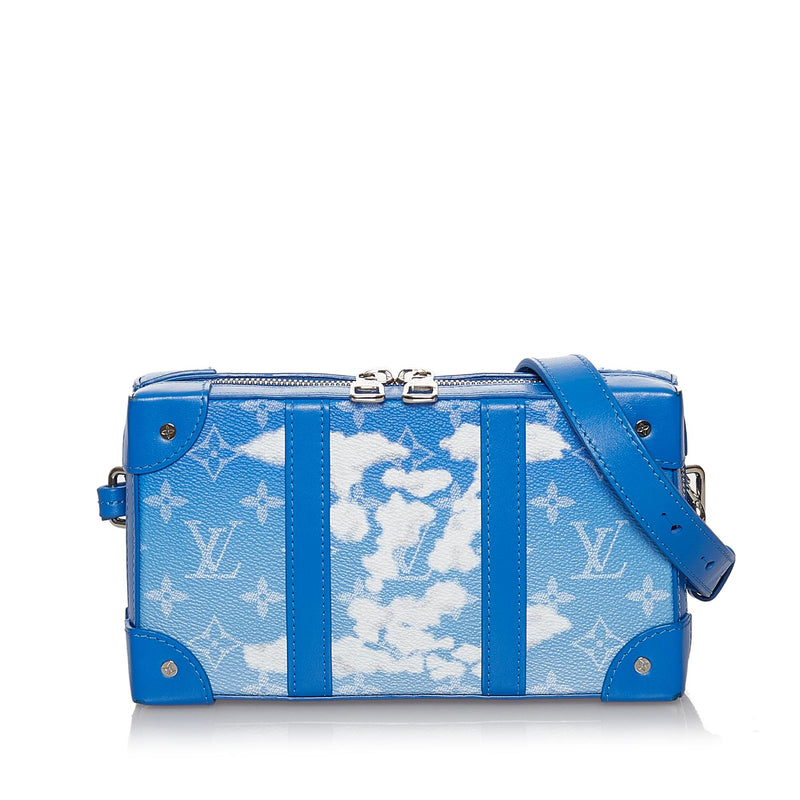 Louis Vuitton LV Women Men Luggage bag color cloud printing gradient