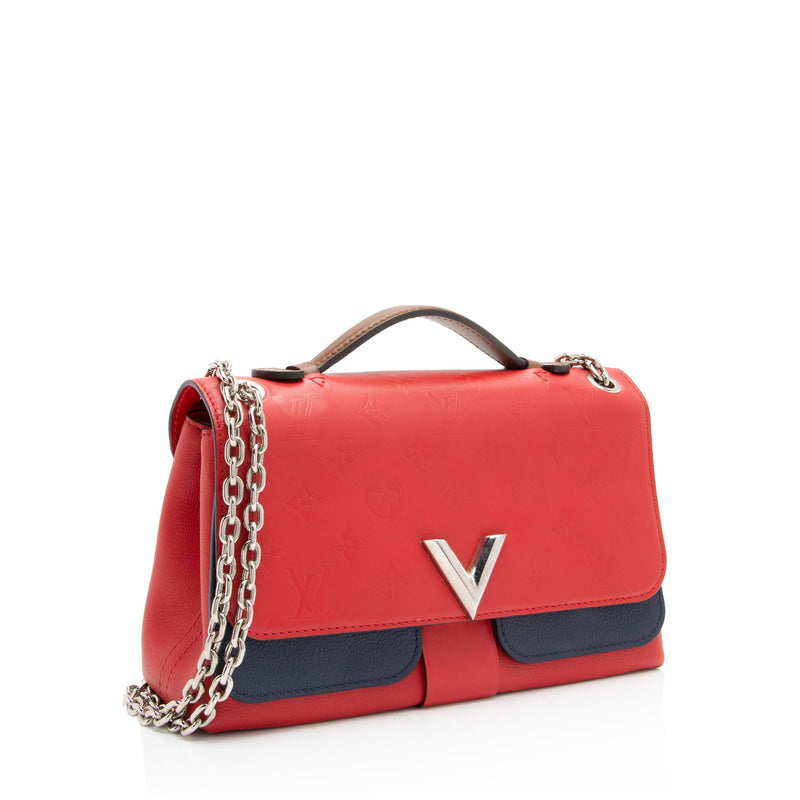 Louis Vuitton Monogram Cuir Very Chain Bag (SHF-mMP9yE)