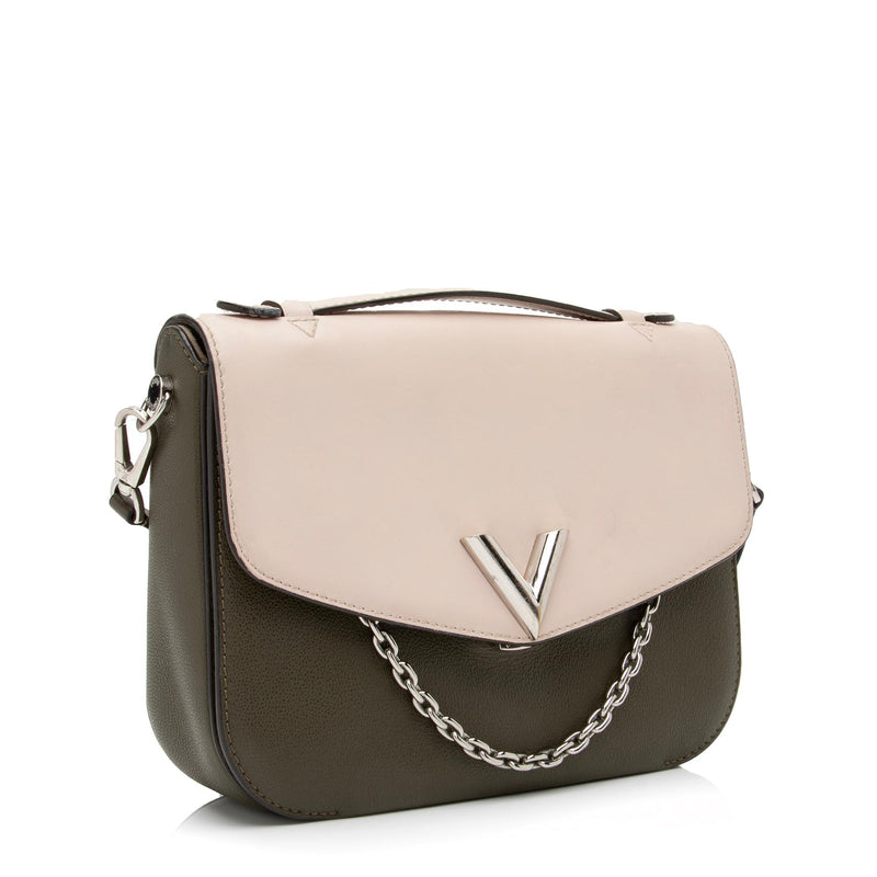 Louis Vuitton Monogram Cuir Very Messenger Bag (SHF-23537)