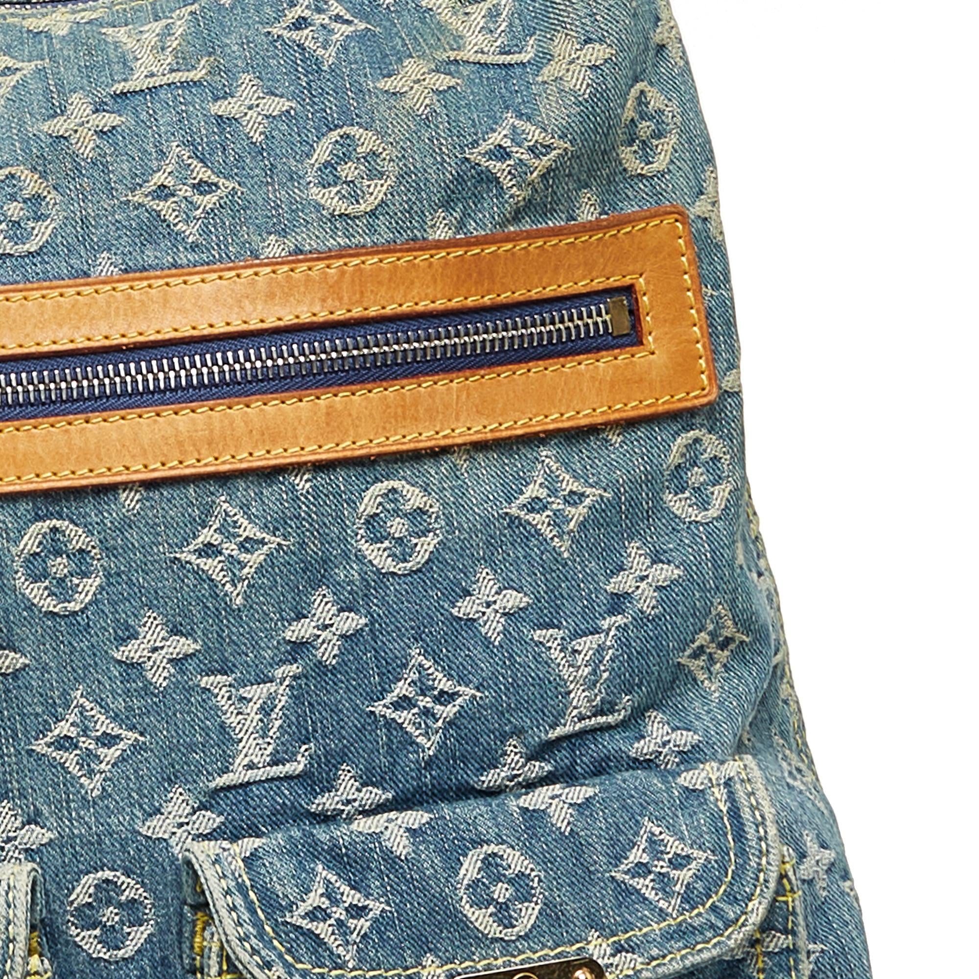 Louis Vuitton Monogram Denim Baggy GM (SHG-PHLwBR)