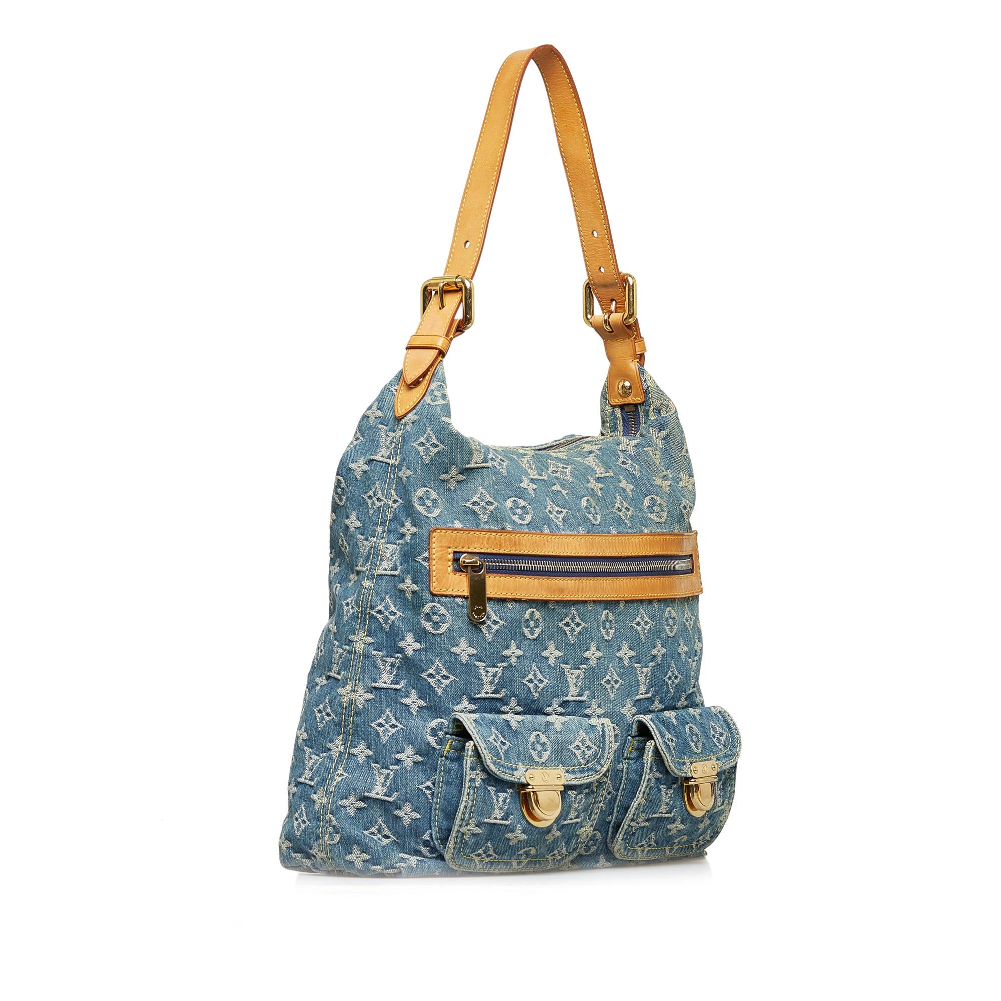 Louis Vuitton Monogram Denim Baggy GM (SHG-PHLwBR)