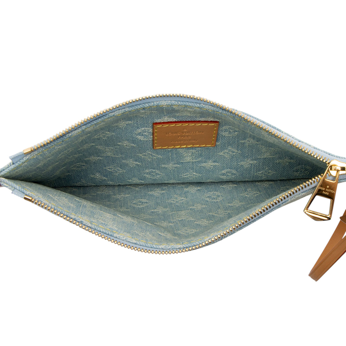 Louis Vuitton Monogram Denim CarryAll PM Pochette