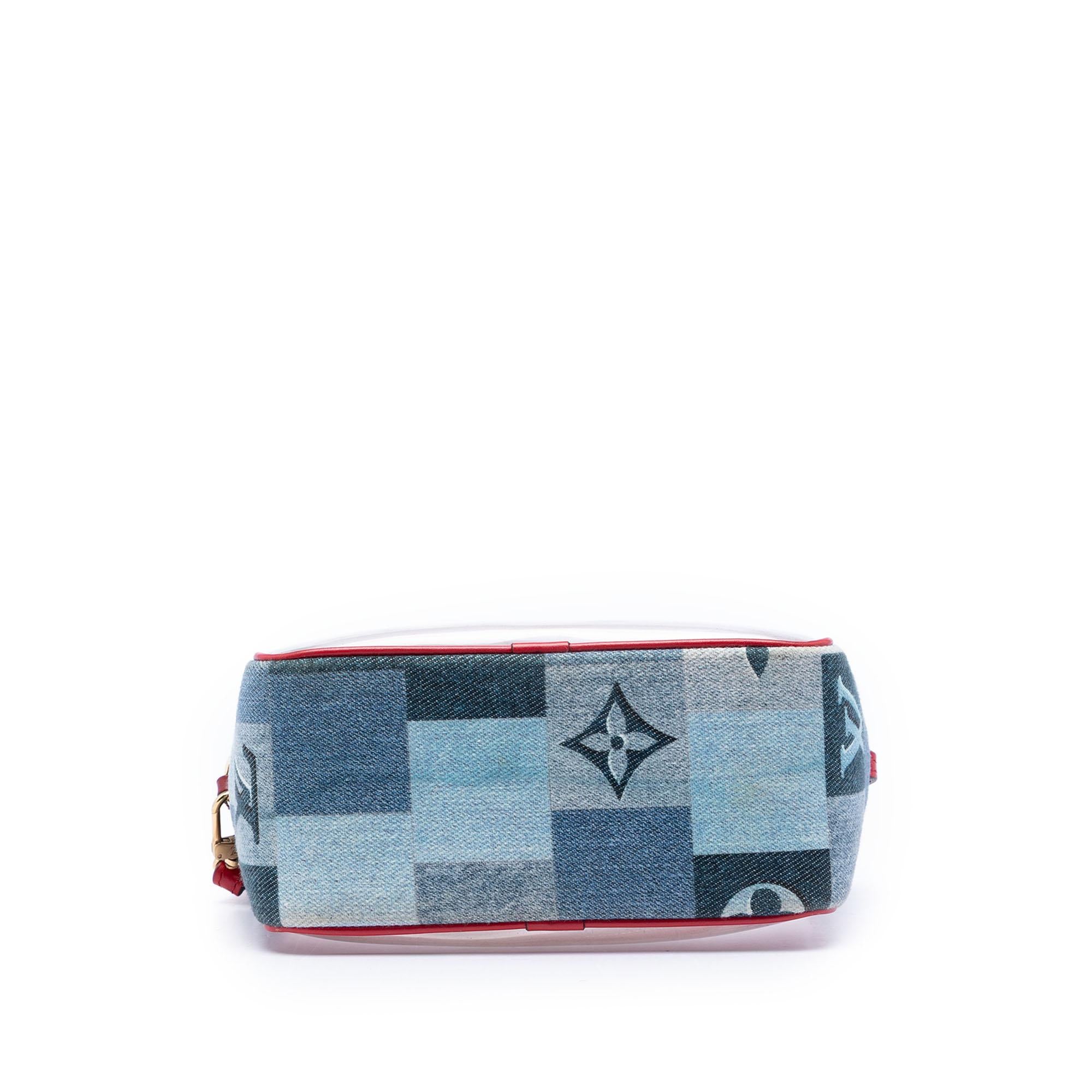 Louis Vuitton Monogram Denim Patchwork Beach Pouch
