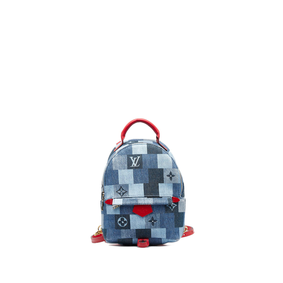 Louis Vuitton Monogram Denim Patchwork Palm Springs Mini  display picture 1