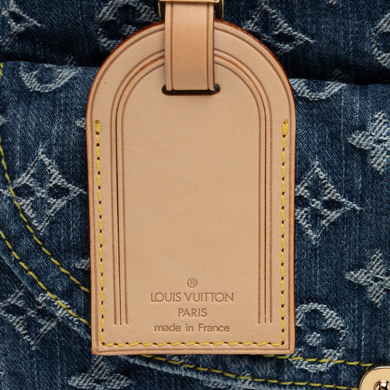 Louis Vuitton Monogram Denim Sac Plat Tote Auction
