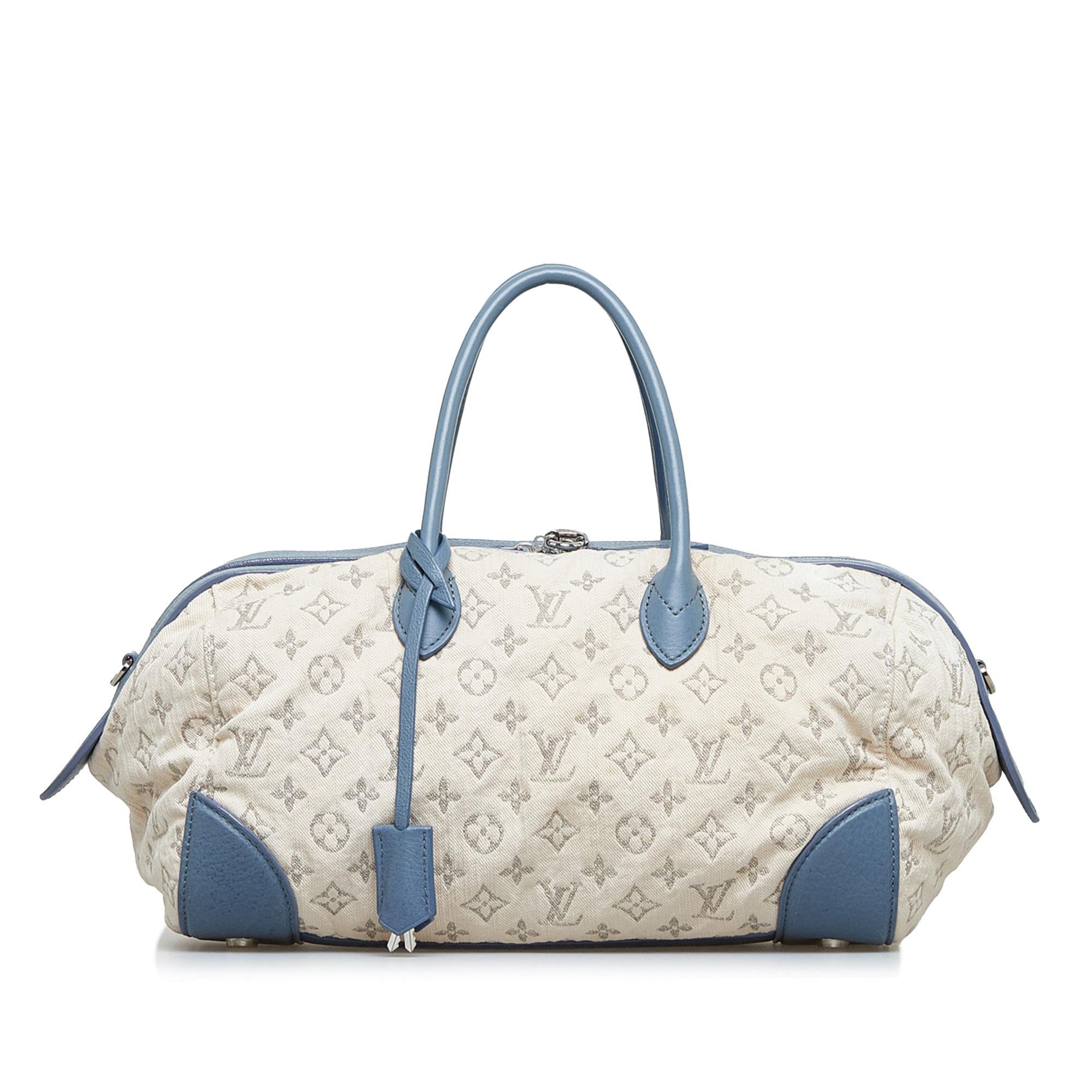 Louis Vuitton Monogram Denim Speedy Round GM (SHG-hkKBS6)