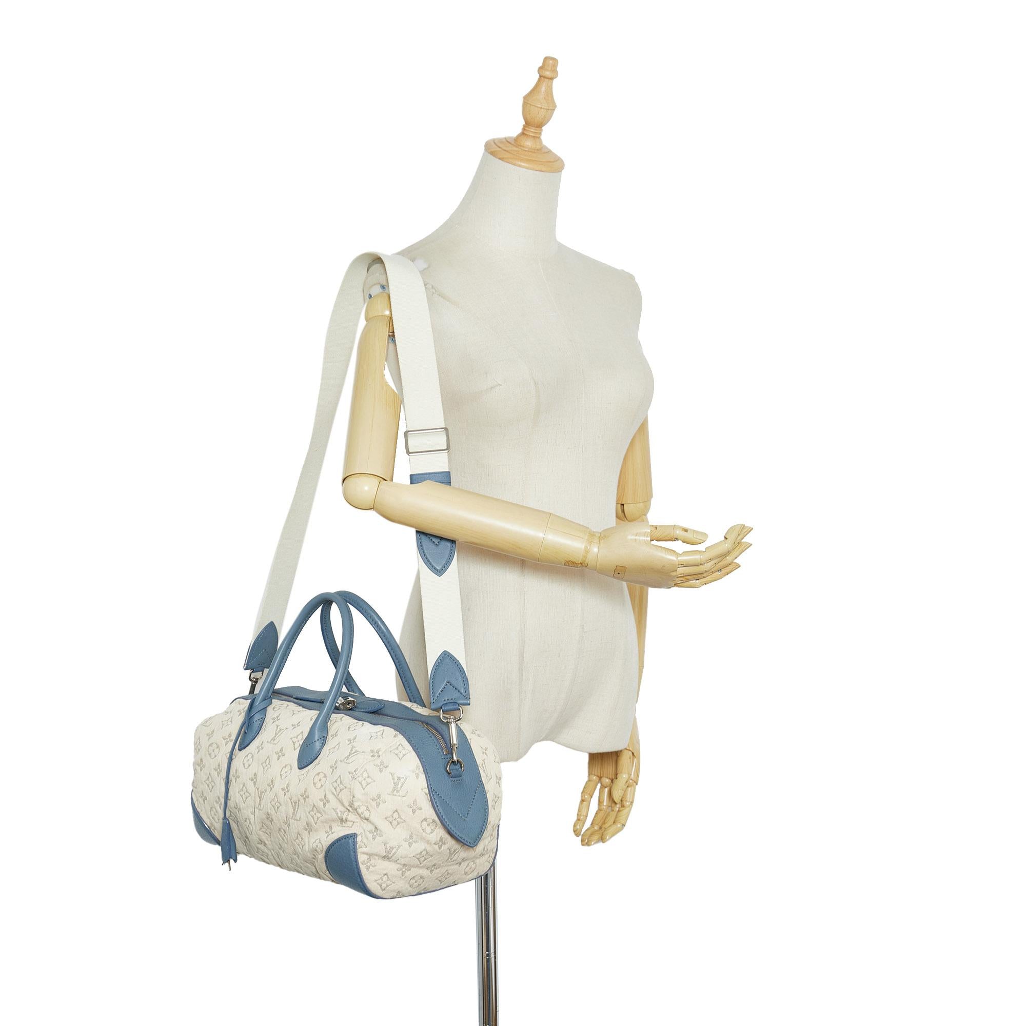 Louis Vuitton Monogram Denim Speedy Round GM (SHG-hkKBS6)