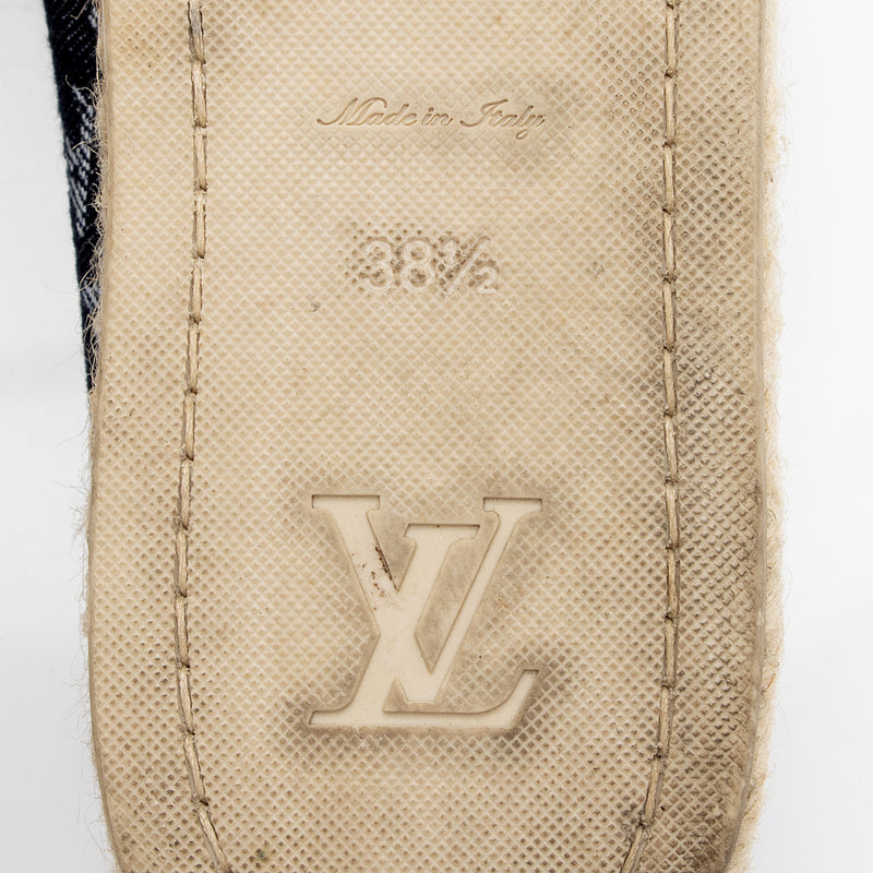 Louis Vuitton Monogram Denim Starboard Espadrilles - Size 8.5 / 38.5 (SHF-izvMNc)
