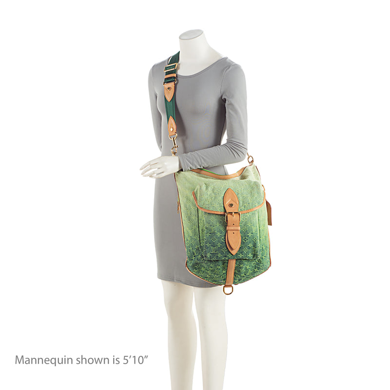 Louis Vuitton Monogram Denim Sunburst PM Shoulder Bag (SHF-P5f2fH)