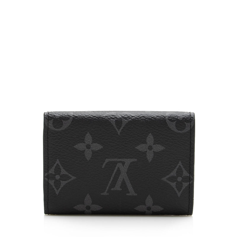 Louis Vuitton Monogram Eclipse Discovery Tri-Fold Compact Wallet