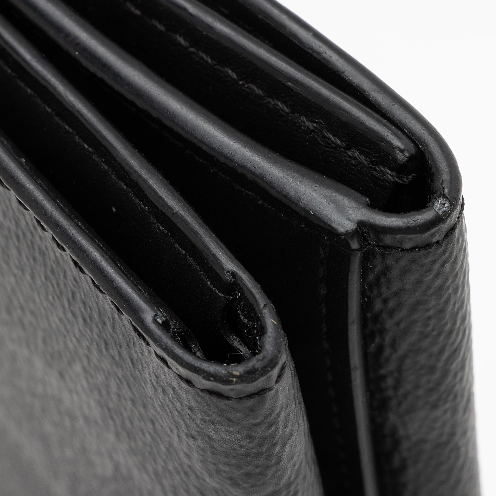 Louis Vuitton Monogram Eclipse Discovery Tri-Fold Compact Wallet (SHF-22959)