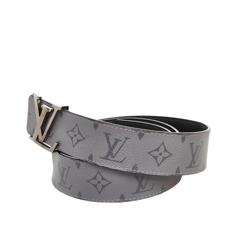 Initiales leather belt Louis Vuitton Grey size 95 cm in Leather