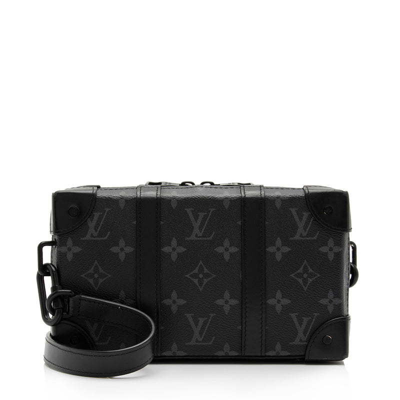 Messenger soft trunk leather travel bag Louis Vuitton Black in