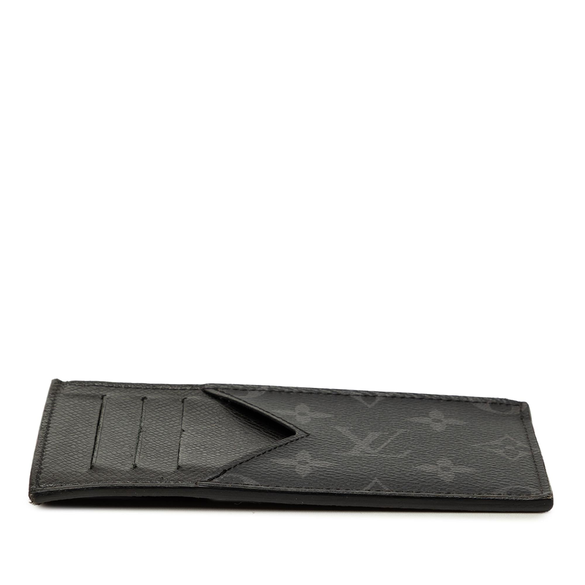 Louis Vuitton Monogram Eclipse Taigarama Coin Card Holder