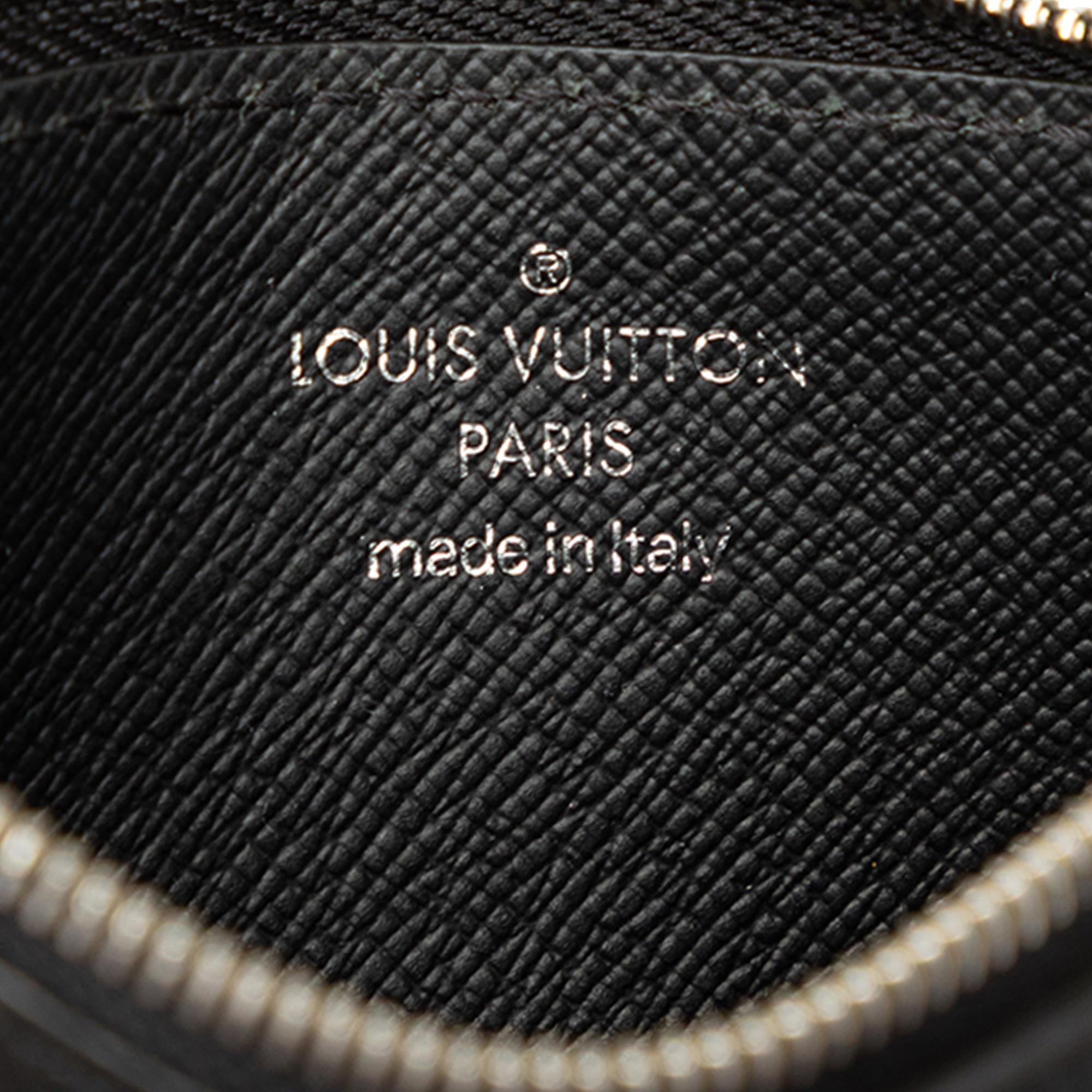 Louis Vuitton Monogram Eclipse Taigarama Coin Card Holder