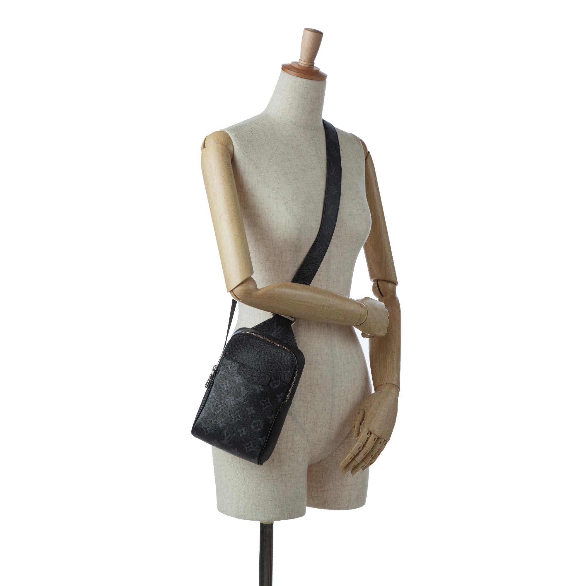 Louis Vuitton Monogram Eclipse Taigarama Outdoor Sling Bag (SHG-zKGumc