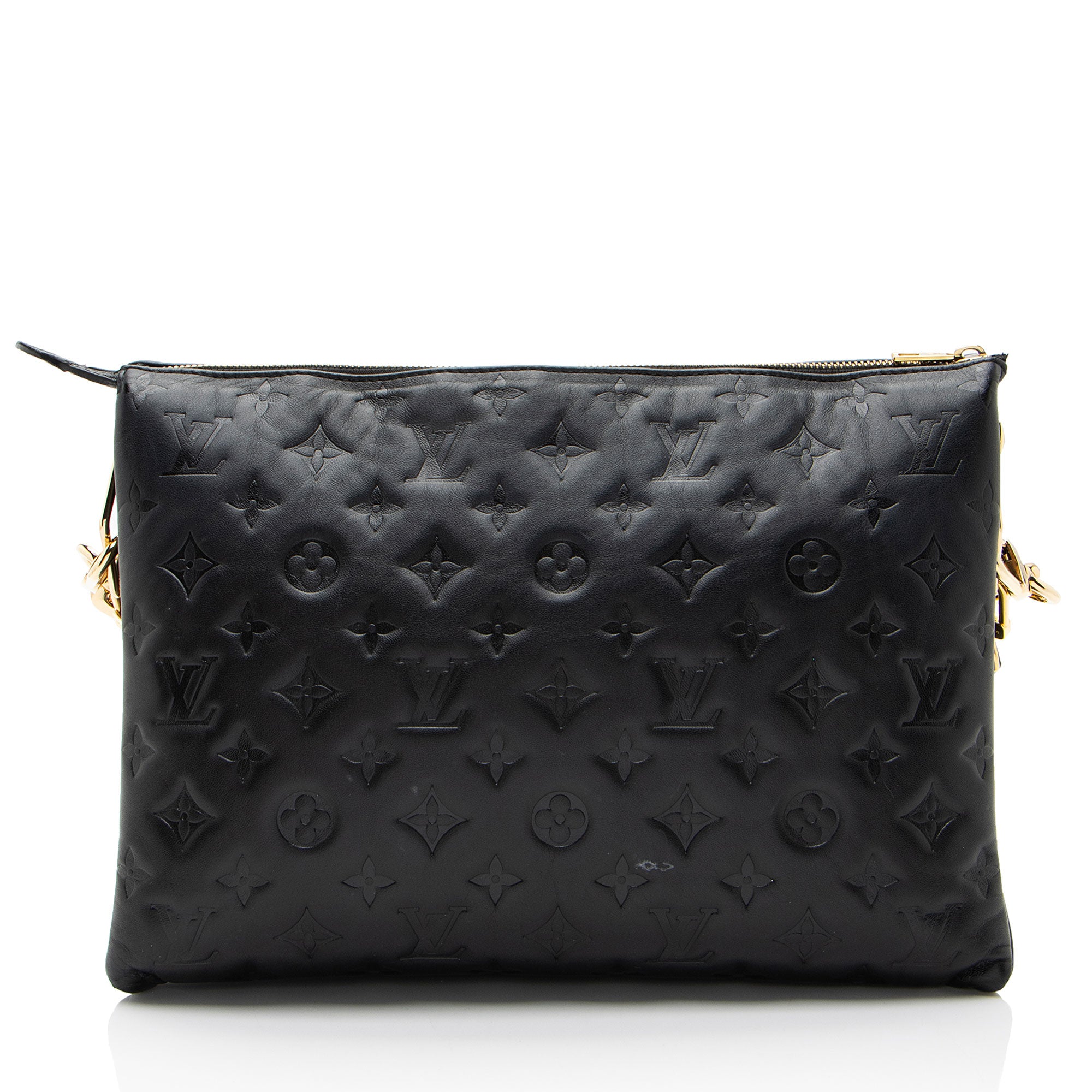 Louis Vuitton Monogram Embossed Lambskin Coussin MM Shoulder Bag