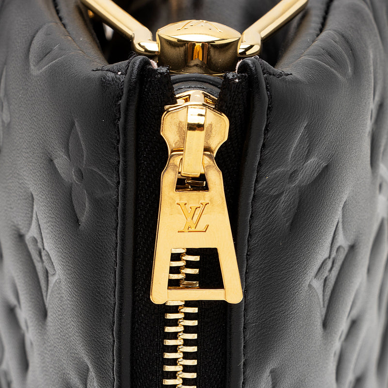 Louis Vuitton Monogram Embossed Lambskin Coussin PM Shoulder Bag (SHF- –  LuxeDH