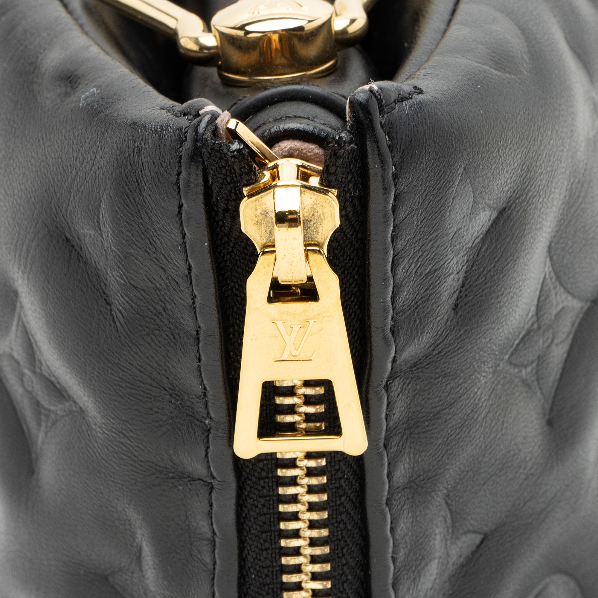Louis Vuitton Monogram Embossed Lambskin Coussin PM Shoulder Bag