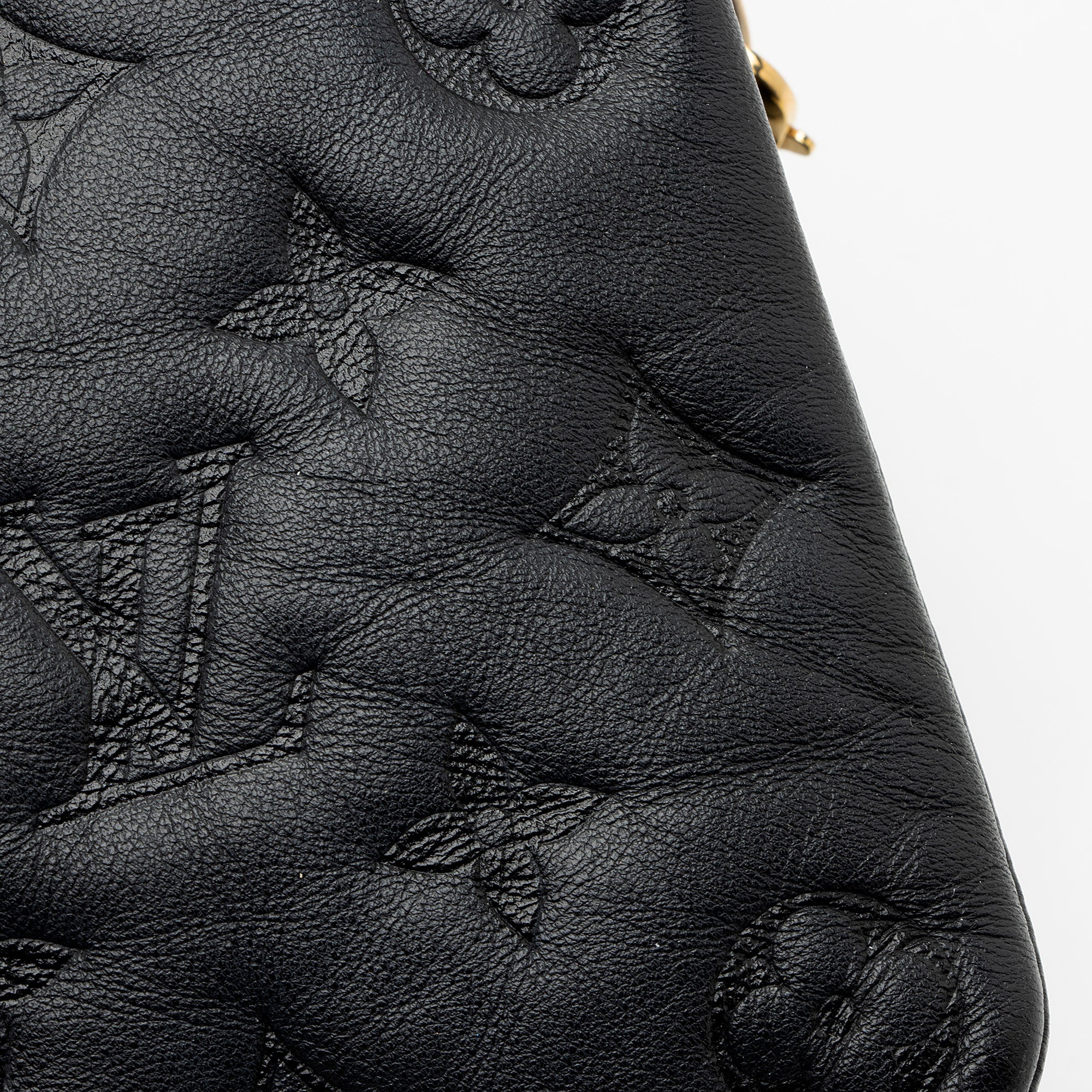 Louis Vuitton Monogram Embossed Lambskin Coussin Pochette