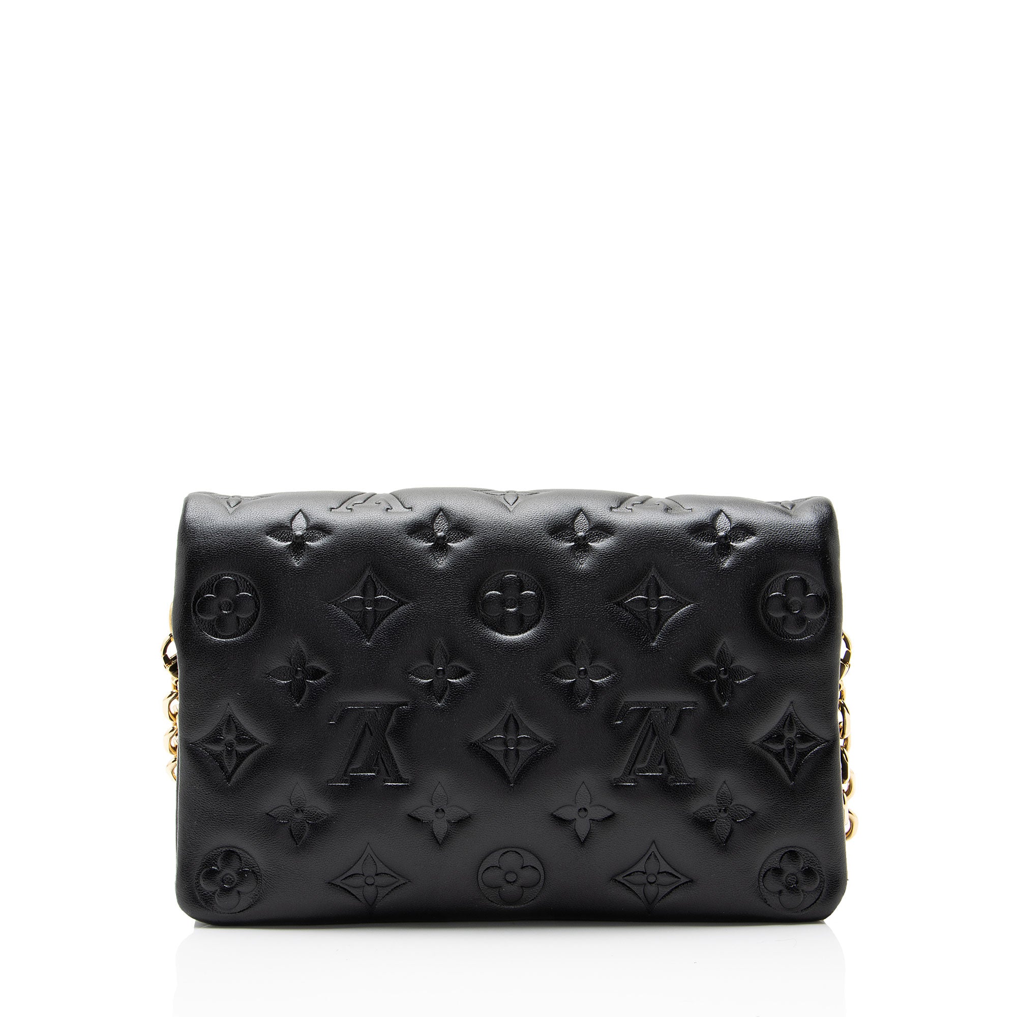 Louis Vuitton Monogram Embossed Lambskin Coussin Pochette