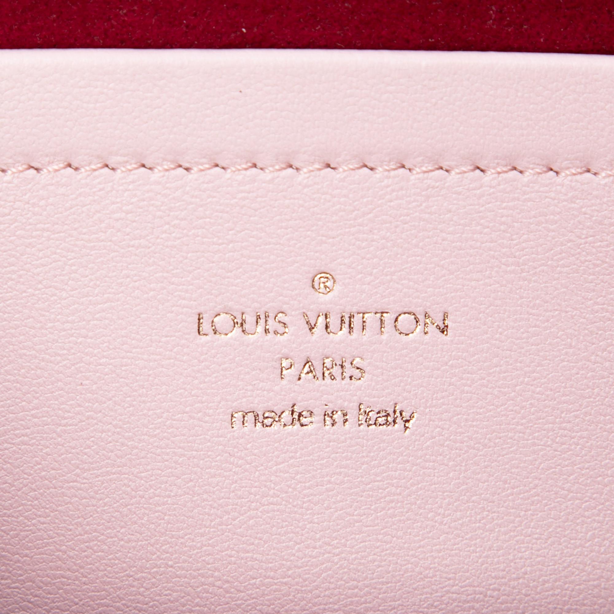 Louis Vuitton Monogram Embossed Lambskin Pochette Coussin