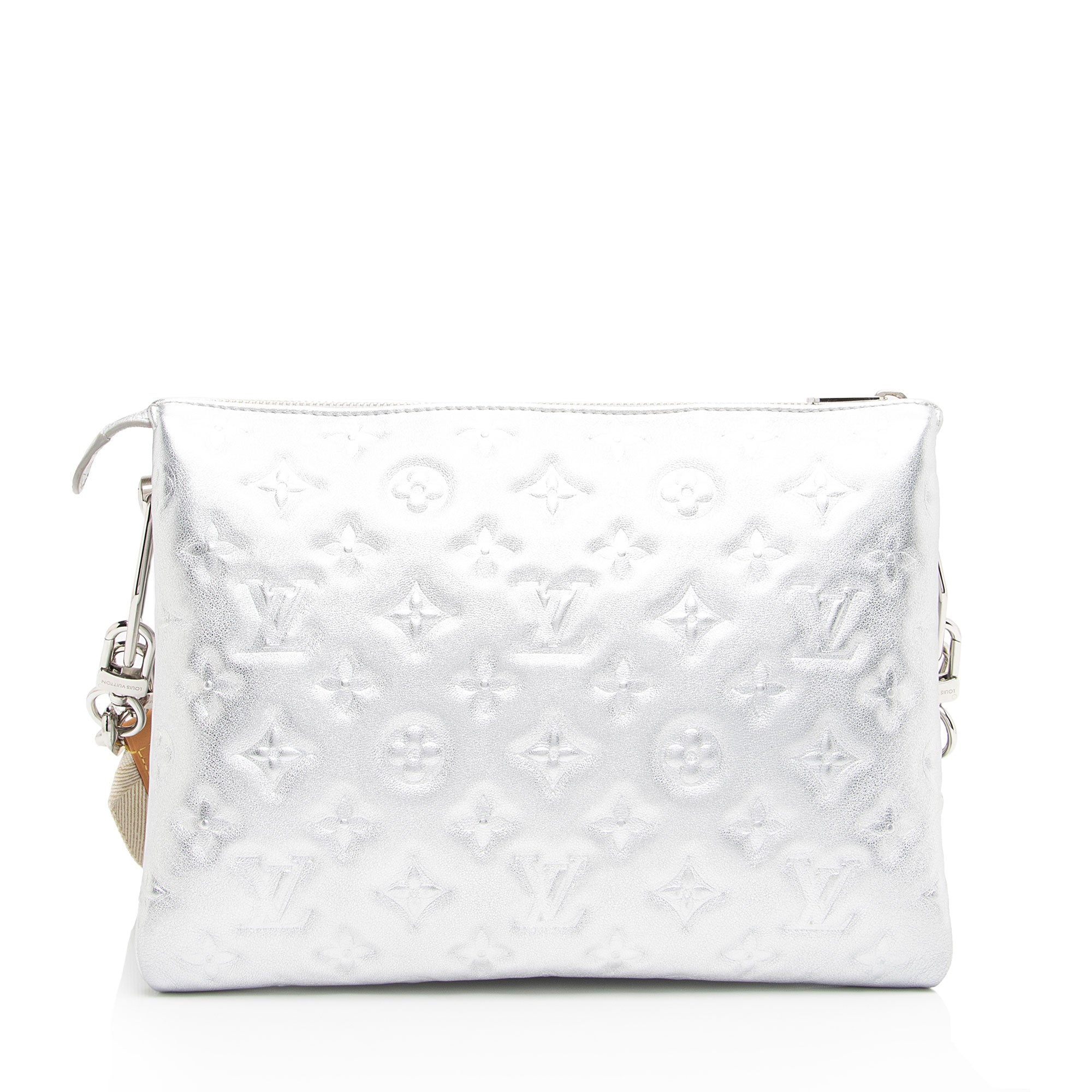 Louis Vuitton Monogram Embossed Metallic Lambskin Coussin PM Shoulder