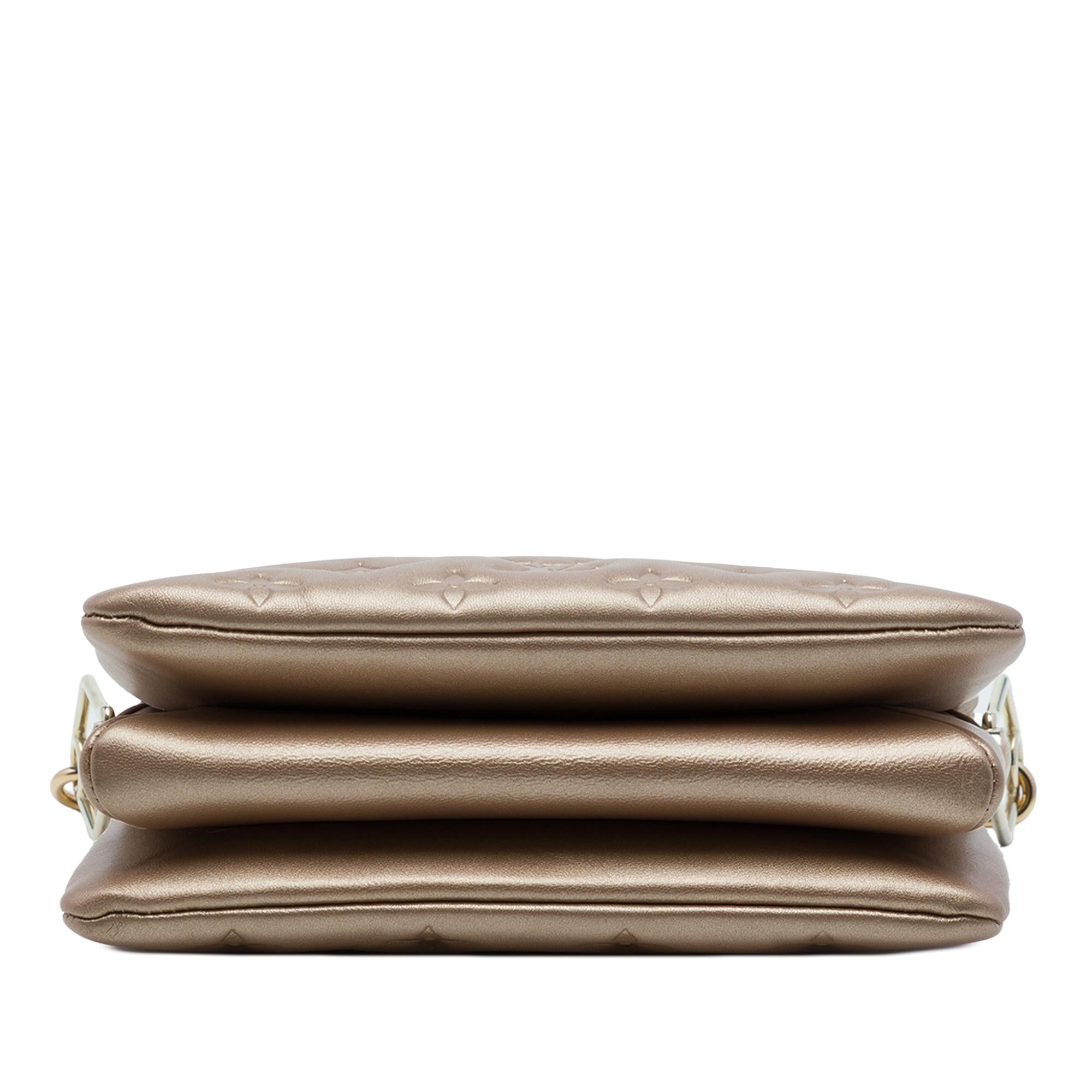Louis Vuitton Monogram Embossed Puffy Lambskin Coussin BB