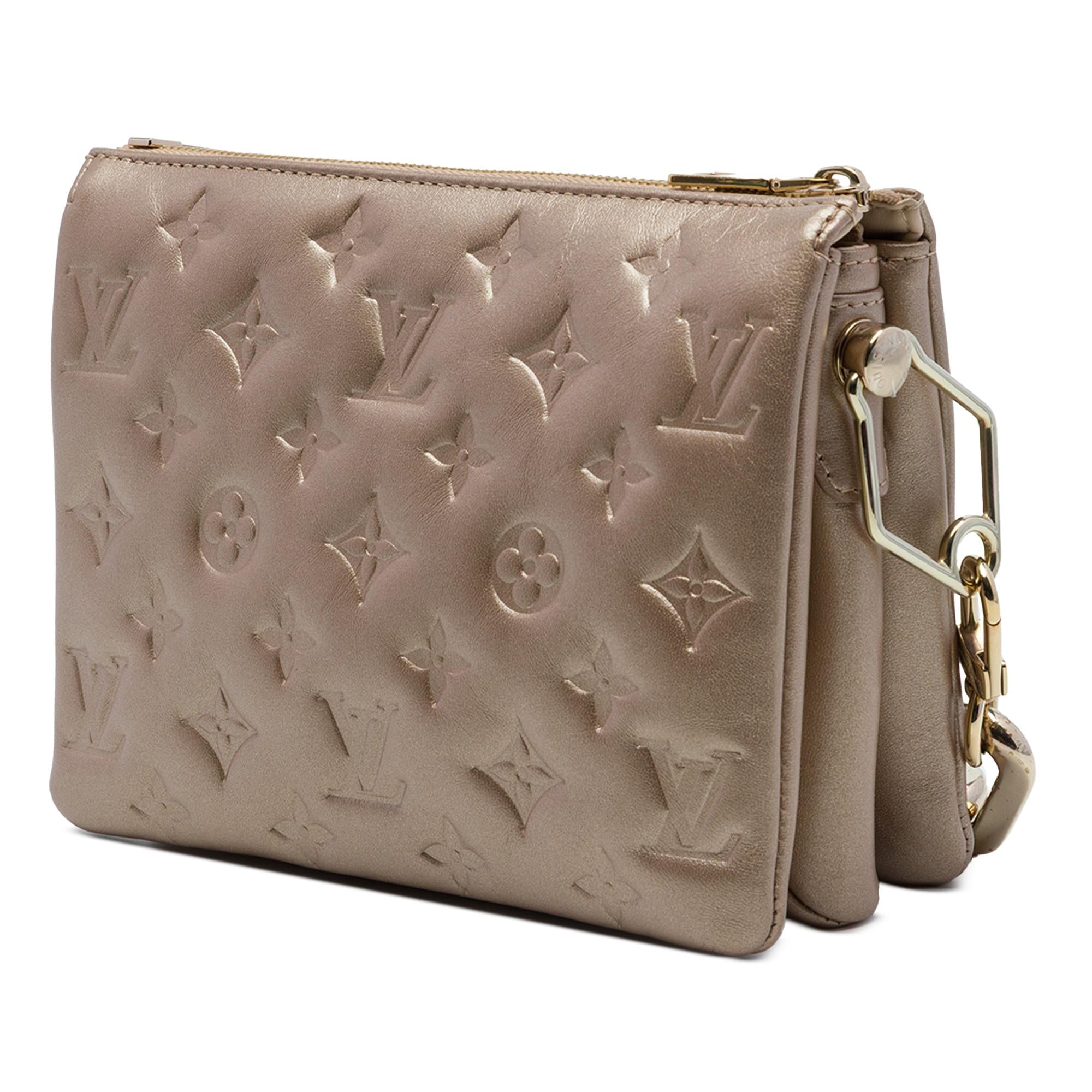 Louis Vuitton Monogram Embossed Puffy Lambskin Coussin BB