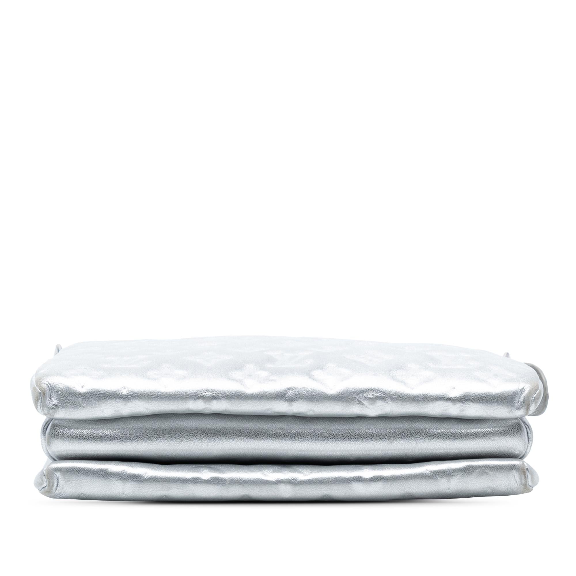 Louis Vuitton Monogram Embossed Puffy Lambskin Coussin PM