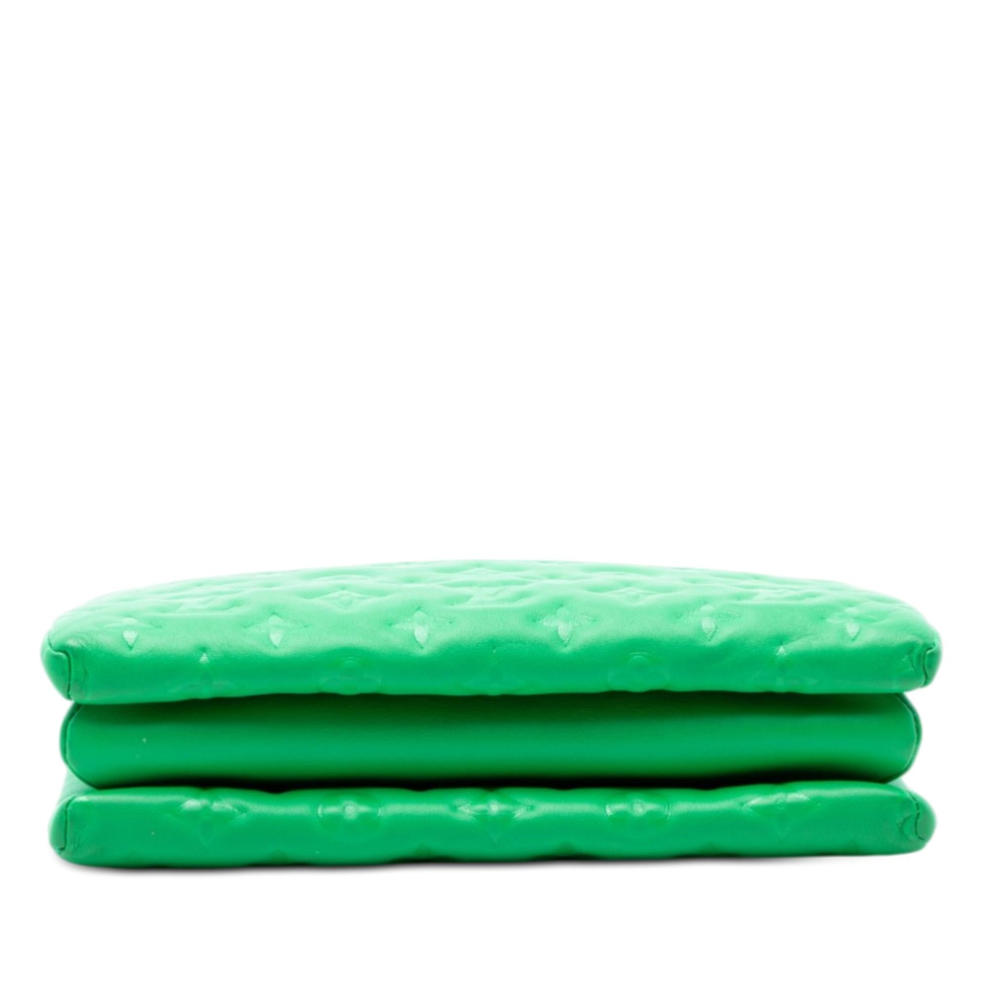 Louis Vuitton Monogram Embossed Puffy Lambskin Coussin PM