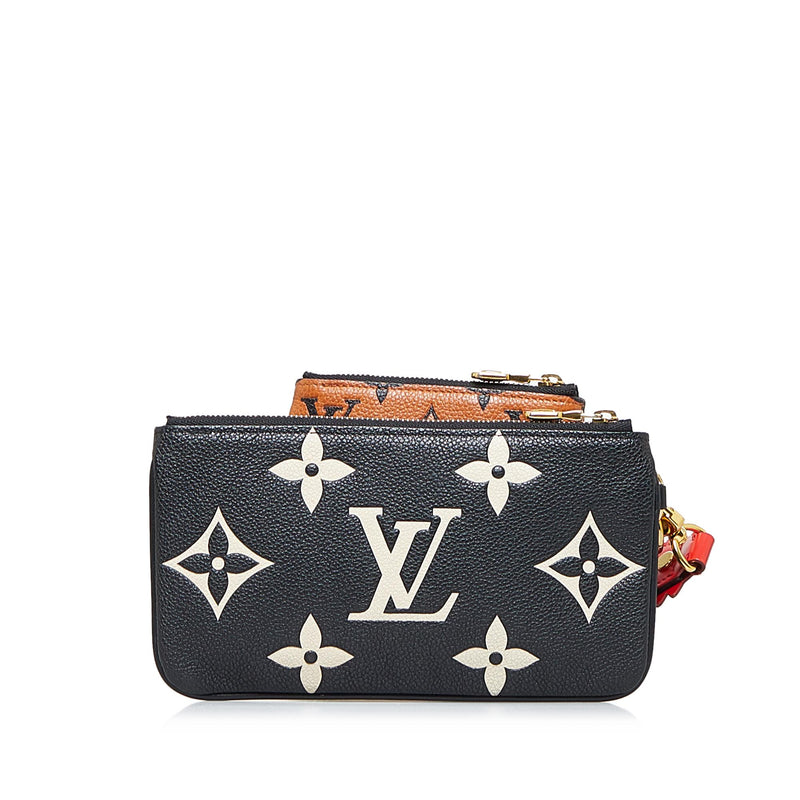 Louis Vuitton, Bags, Authentic Louis Vuitton Monogram Empreinte Lv Crafty Pochette  Trio Pouch