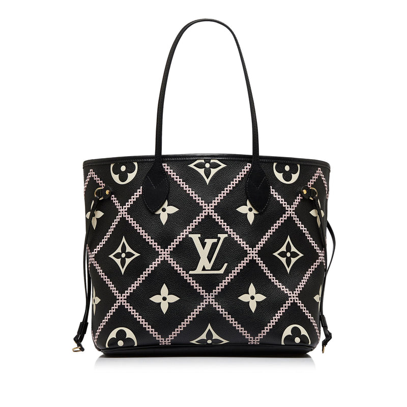 louis-vuitton empreinte black neverfull mm