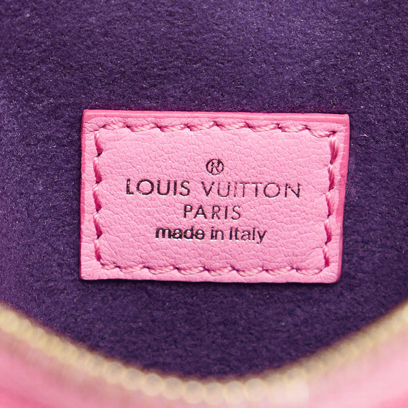 Louis Vuitton Pink Monogram Empreinte Multipochette Lanyard Key Holder
