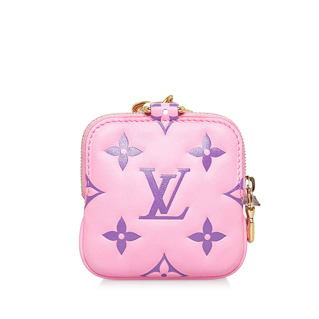Louis Vuitton Nebula Mini Keepall Pouch Key Holder and Bag Charm Multicolored Metal & Canvas