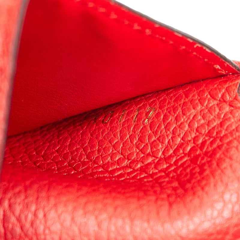 Preloved Louis Vuitton Red Empriente Monogram Leather Pont Neuf