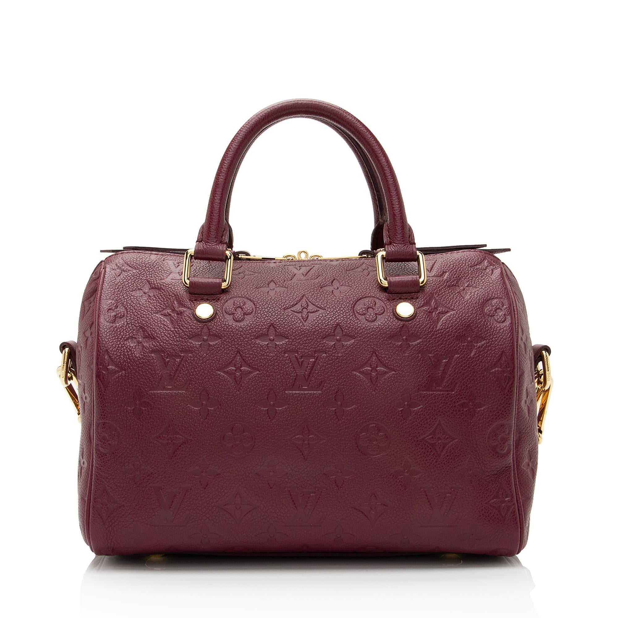 Louis Vuitton Monogram Empreinte Speedy Bandouliere 25 Satchel - FINAL SALE (SHF-7YVpMd)