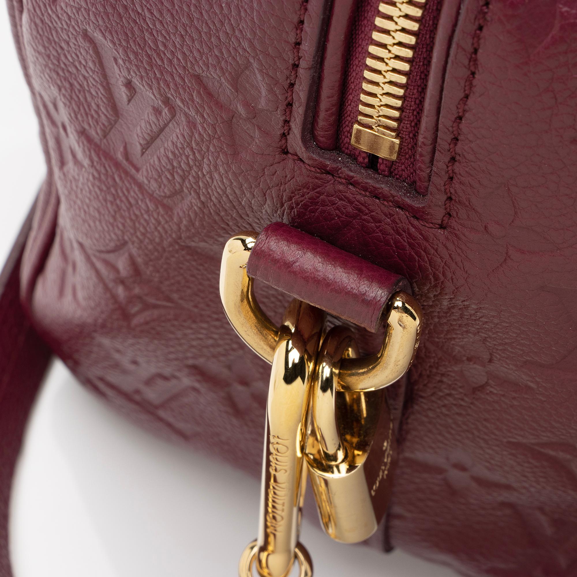 Louis Vuitton Monogram Empreinte Speedy Bandouliere 25 Satchel - FINAL SALE (SHF-7YVpMd)