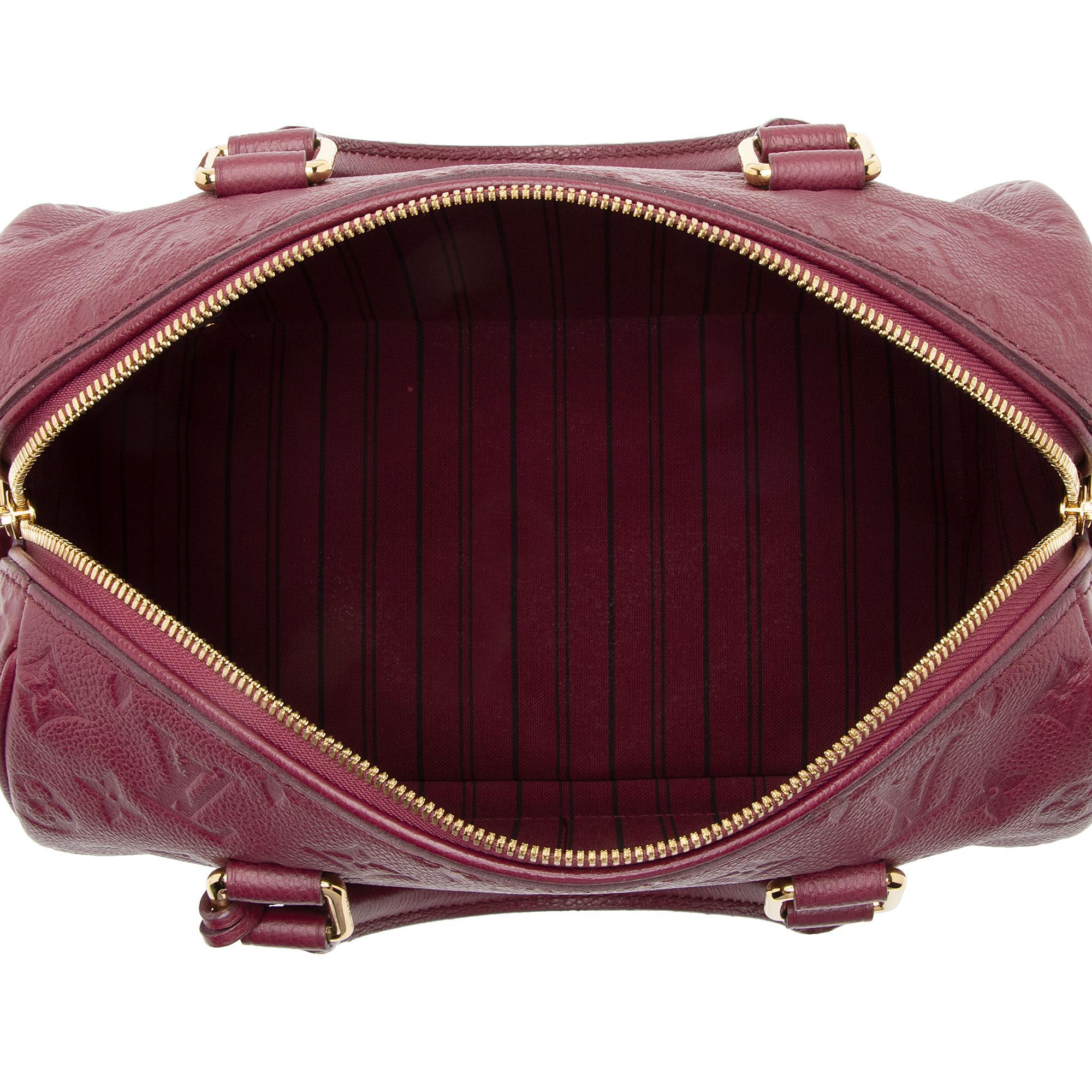 Louis Vuitton Monogram Empreinte Speedy Bandouliere 25 Satchel - FINAL SALE (SHF-7YVpMd)