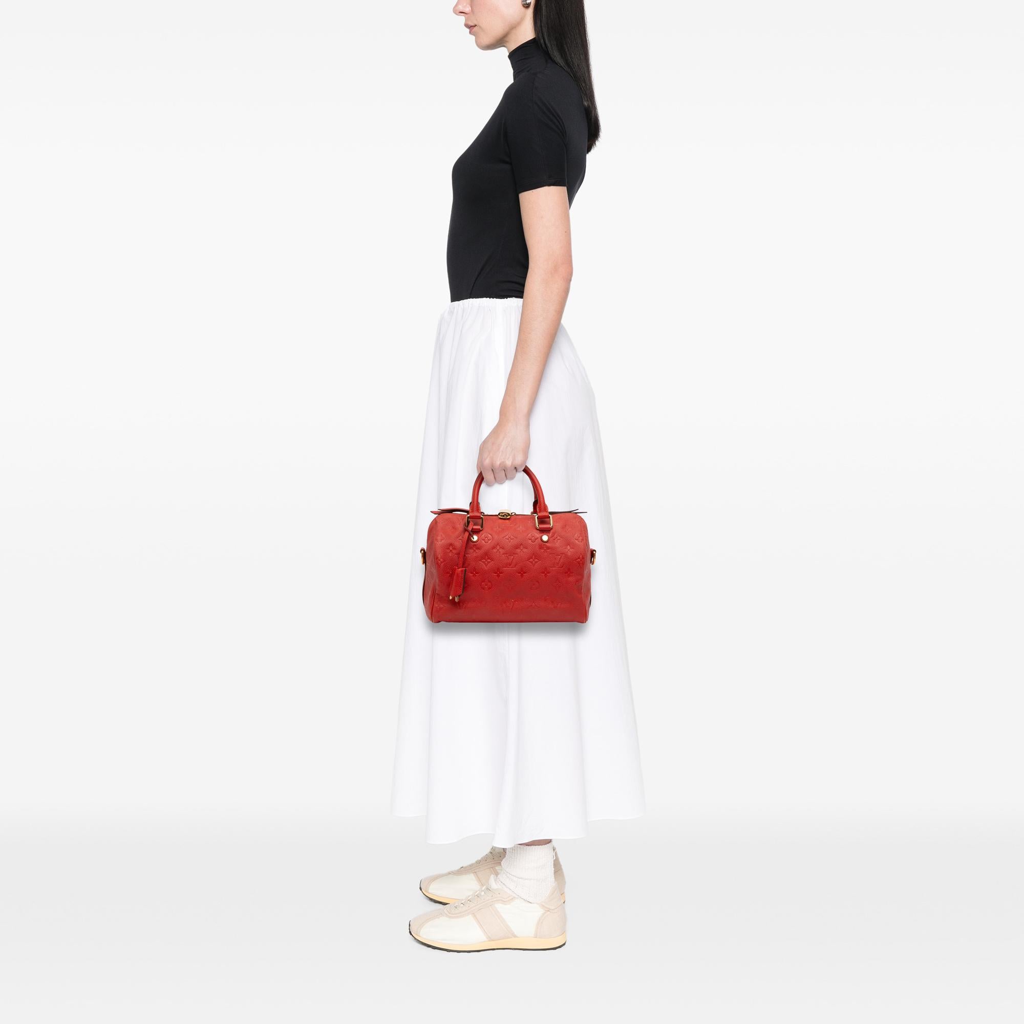 Louis Vuitton Monogram Empreinte Speedy Bandouliere 25