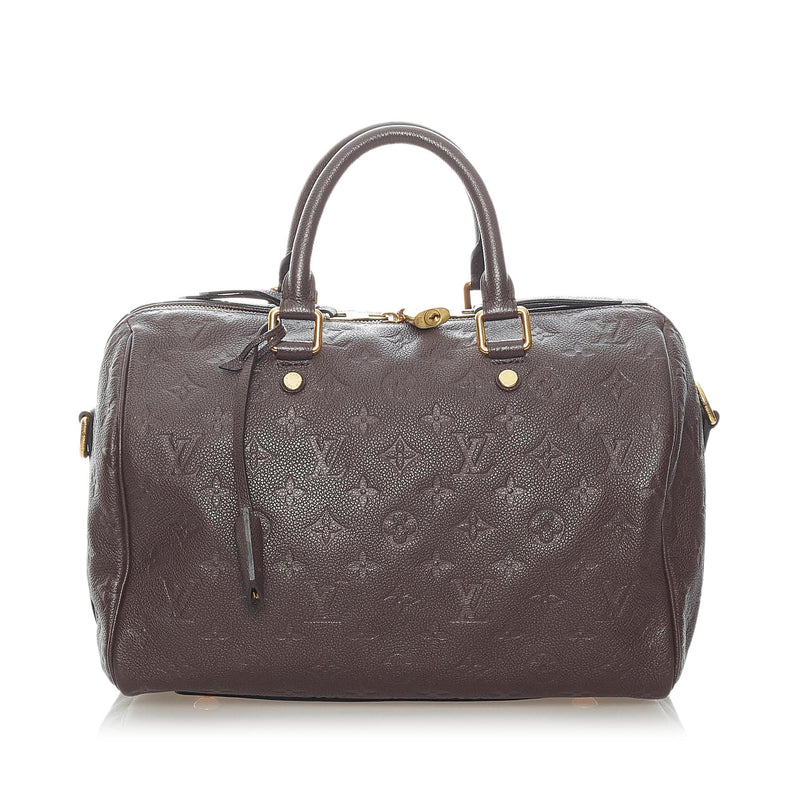 Louis Vuitton Mini Lin Speedy Bandouliere Satchel (Authentic Pre-Owned)  Leather
