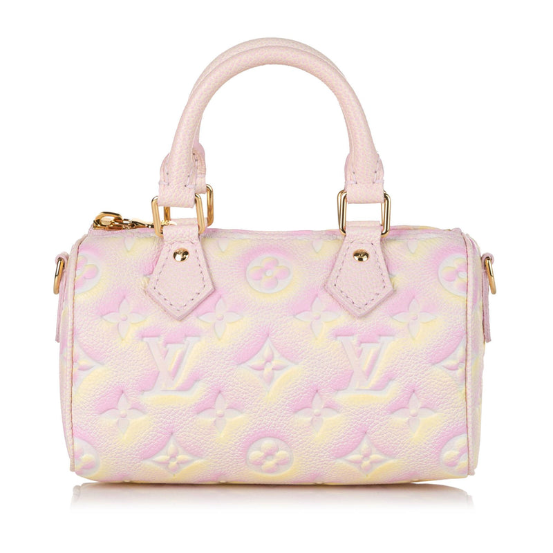 Louis Vuitton Monogram Empreinte Summer Stardust Nano Speedy (SHG-ypz2SU)