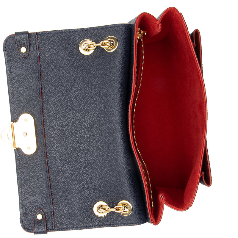 Louis vuitton black purse red 2025 interior