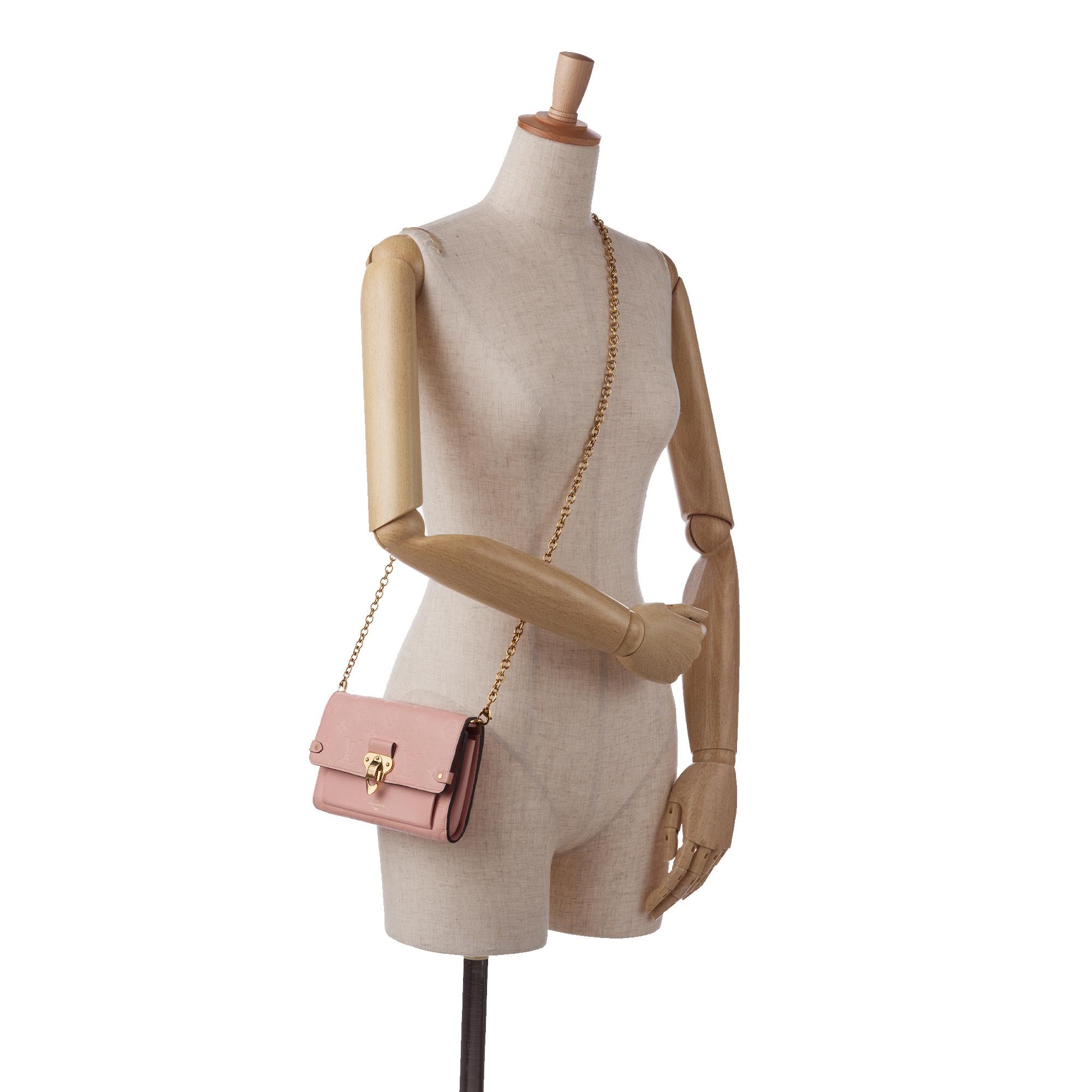 Louis Vuitton Monogram Empreinte Vavin Wallet on Chain (SHG-kmTo31)