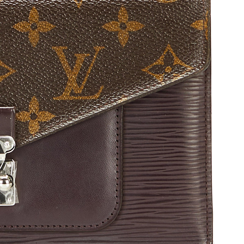 Louis Vuitton Pistache Epi Leather and Monogram Canvas Marie-Lou Compact  Wallet