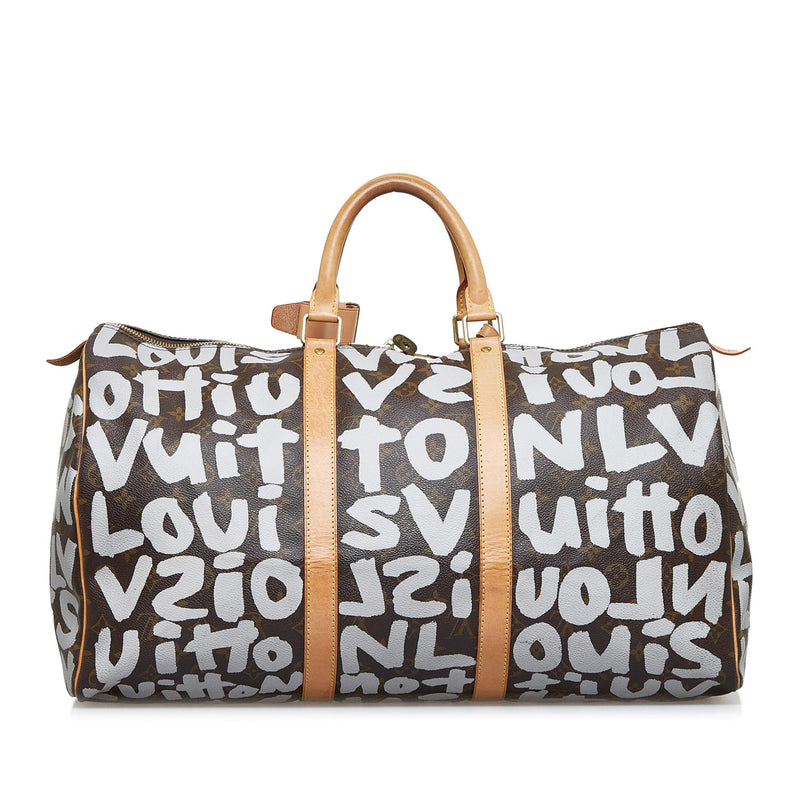 Louis Vuitton Keepall 50 Graffiti Tote Bag
