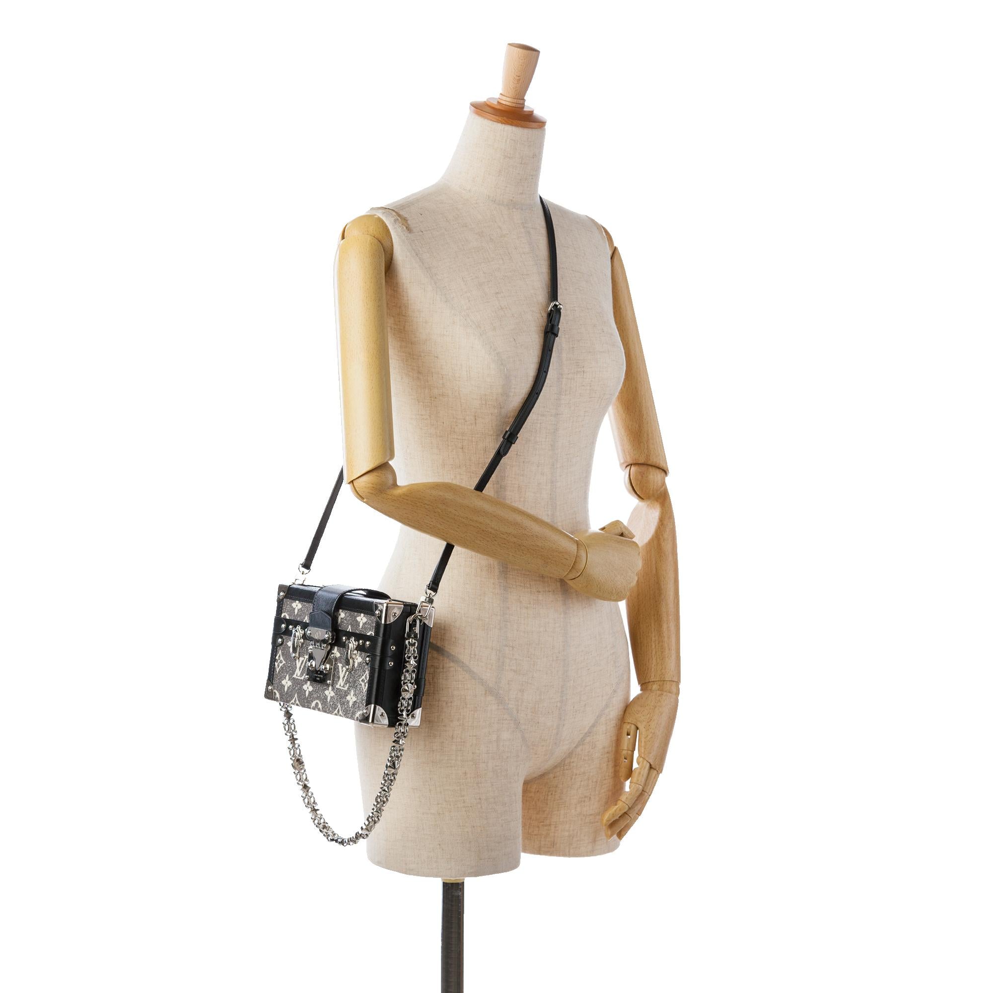 Louis Vuitton Monogram Jacquard Denim Petite Malle (SHG-BewcB2)