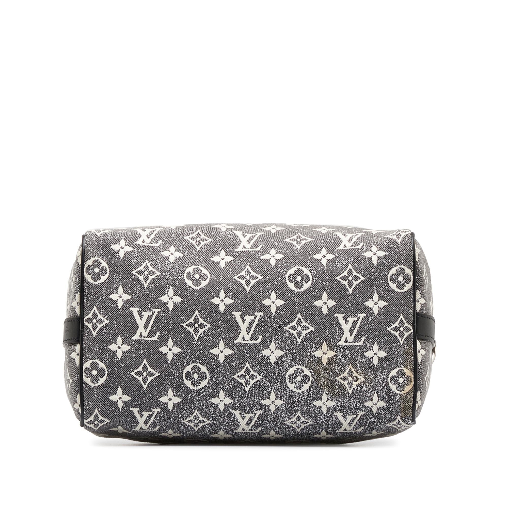 Louis Vuitton Monogram Jacquard Denim Speedy Bandouliere 25 (SHG-F17z6J)