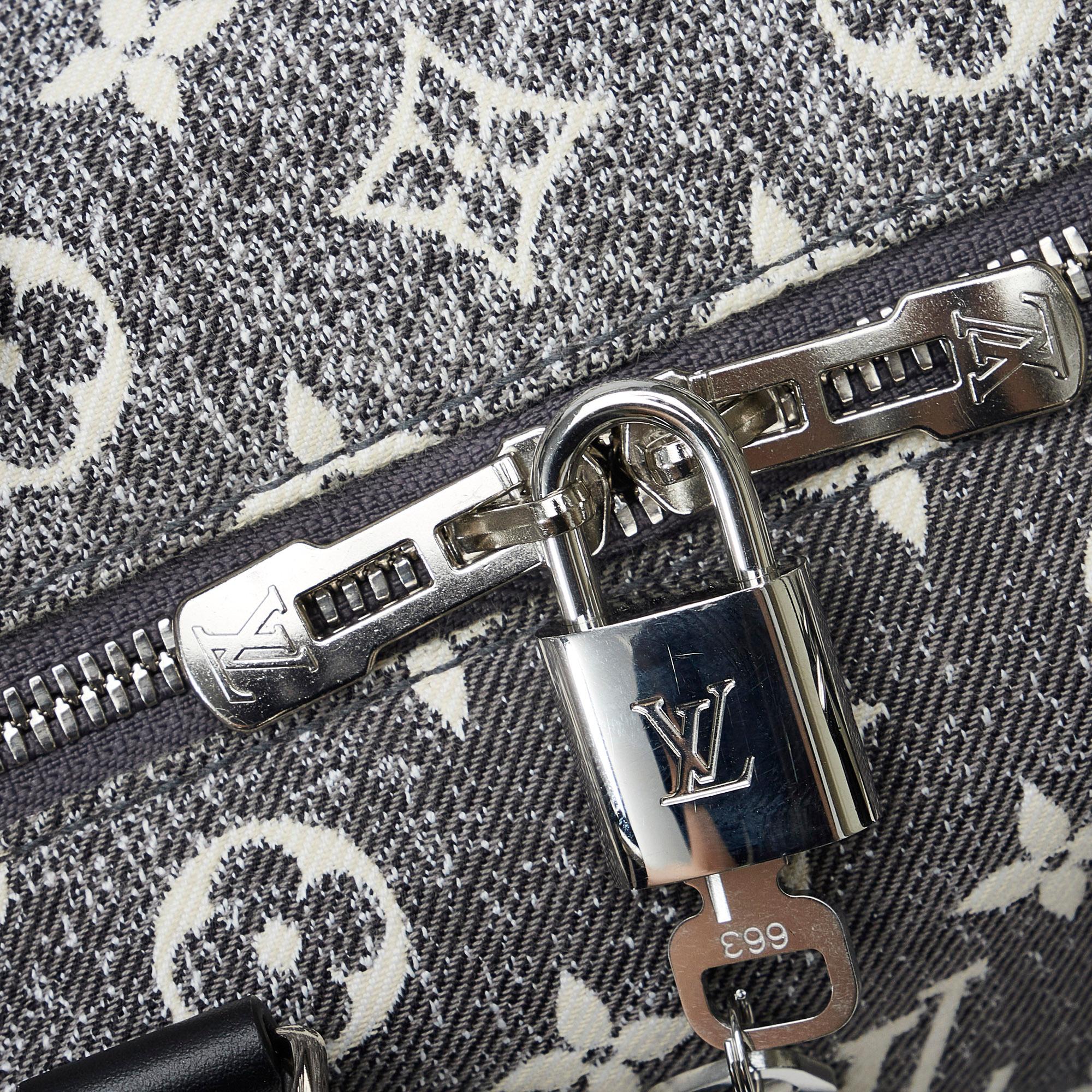 Louis Vuitton Monogram Jacquard Denim Speedy Bandouliere 25 (SHG-F17z6J)