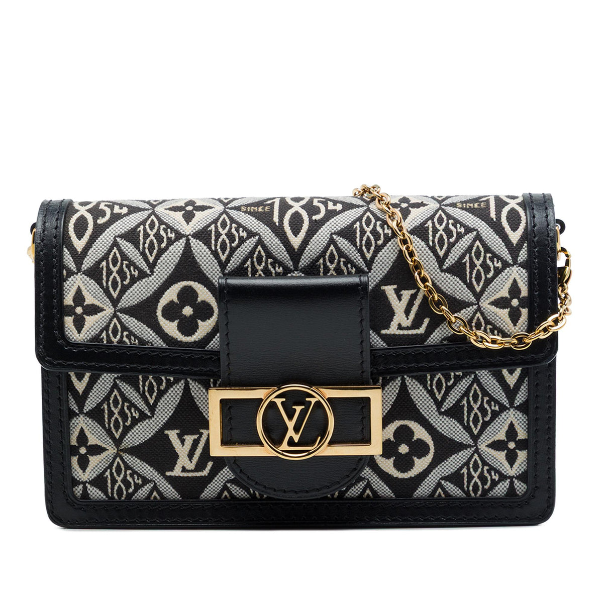 Louis Vuitton Monogram Jacquard Since 1854 Dauphine Chain Wallet
